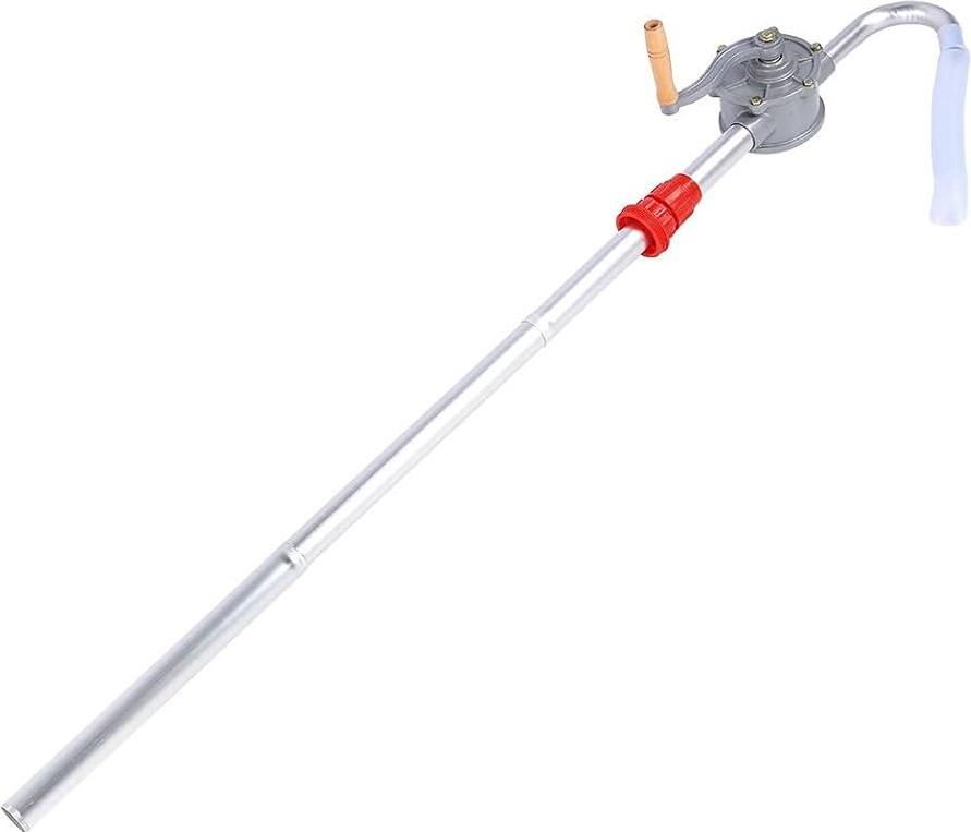 Aluminium Barrel Pump – Hand Crank Drum Pump 56L/min for Oils, Water & Chemicals | Die-Cast Alu Housing, 2" NPT Adaptor, 35.7mm Pipe | UAE Workshop & Site Liquid Transfer Essential